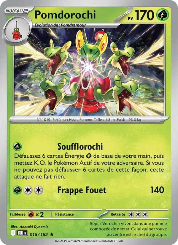 Carte Pokémon Pomdorochi de l'extension Rivalités Destinées