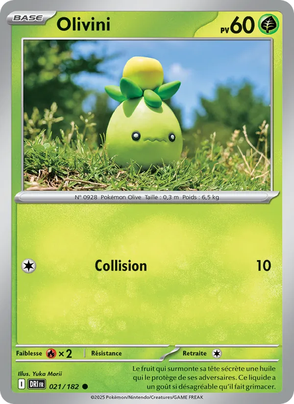 Carte Pokémon Olivini de l'extension Rivalités Destinées