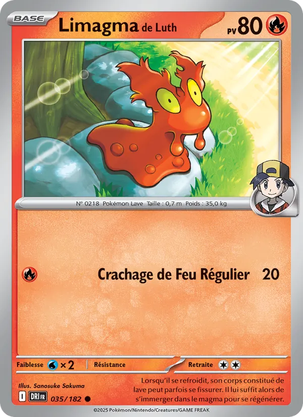 Carte Pokémon Limagma de Luth de l'extension Rivalités Destinées
