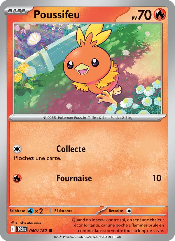 Carte Pokémon Poussifeu de l'extension Rivalités Destinées