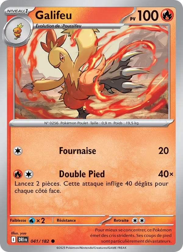 Carte Pokémon Galifeu de l'extension Rivalités Destinées