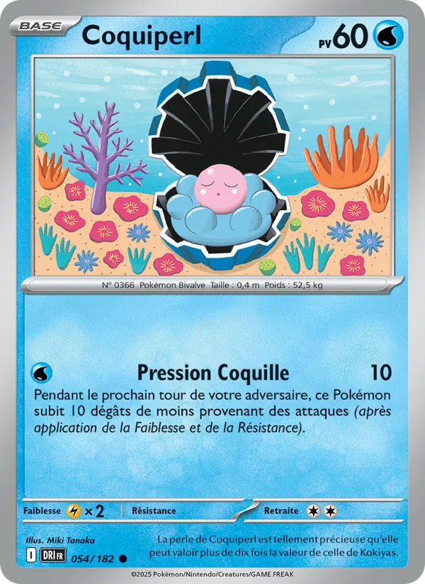 Carte Pokémon Coquiperl de l'extension Rivalités Destinées