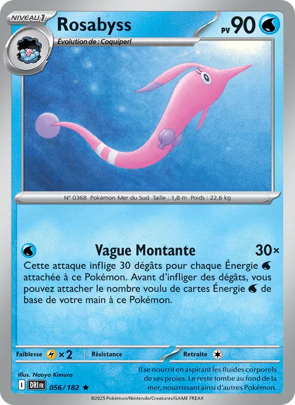 Carte Pokémon Rosabyss de l'extension Rivalités Destinées