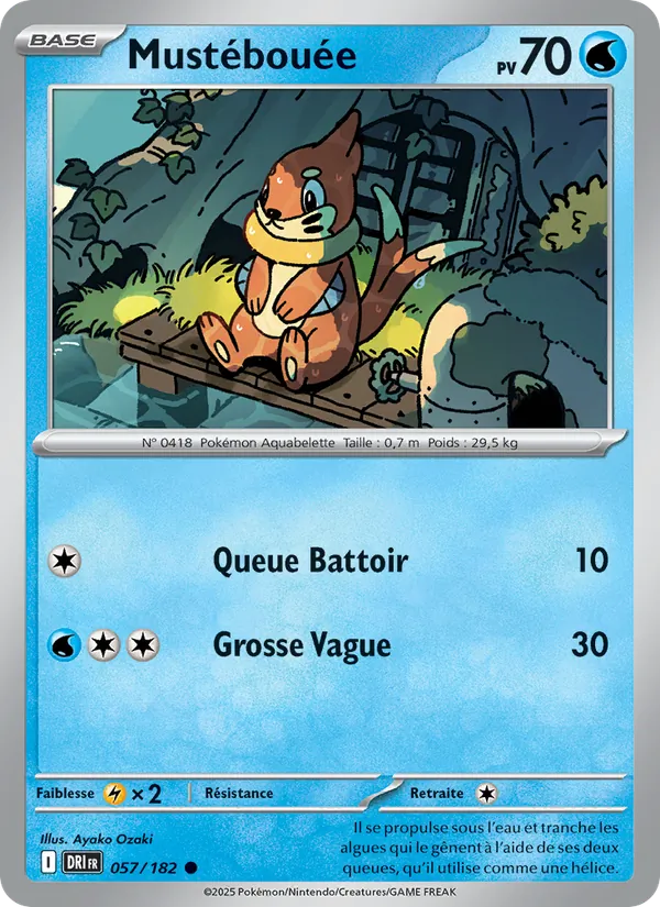 Carte Pokémon Mustébouée de l'extension Rivalités Destinées