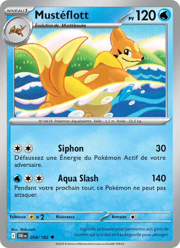 Carte Pokémon Mustéflott de l'extension Rivalités Destinées