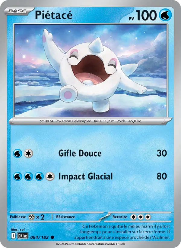 Carte Pokémon Piétacé de l'extension Rivalités Destinées