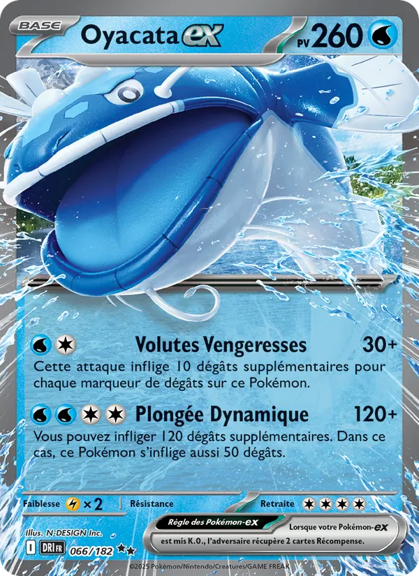 Carte Pokémon Oyacata-ex de l'extension Rivalités Destinées