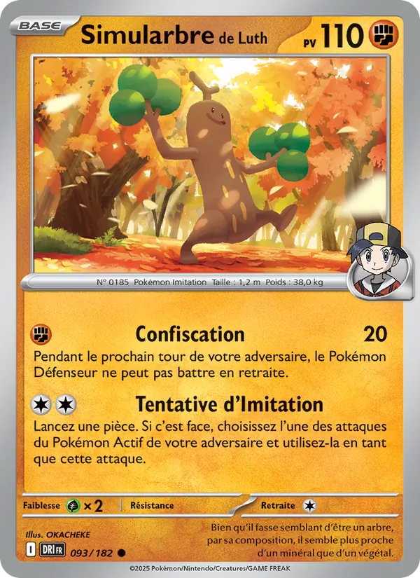 Carte Pokémon Simularbre de Luth de l'extension Rivalités Destinées