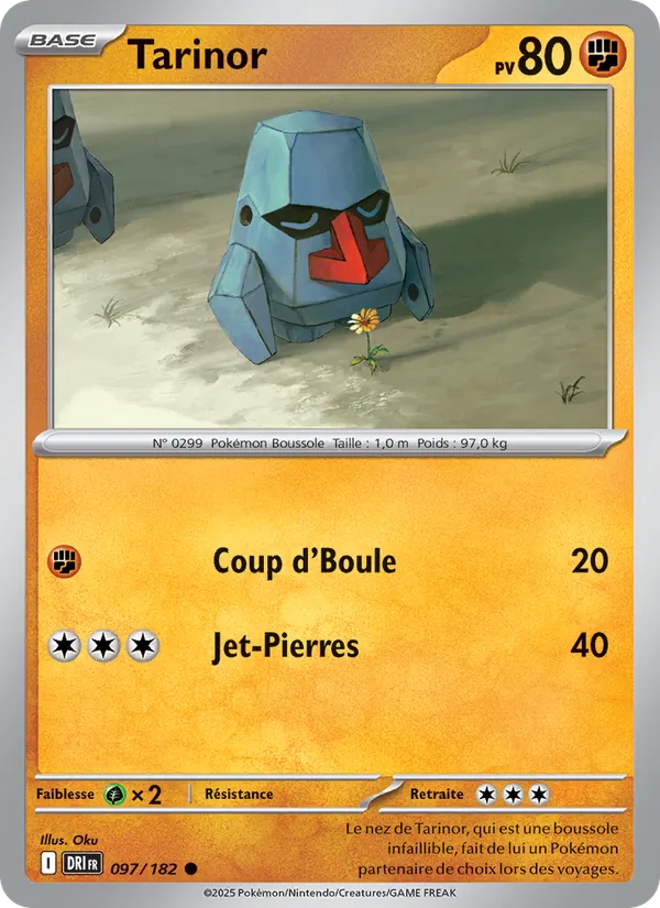 Carte Pokémon Tarinor de l'extension Rivalités Destinées