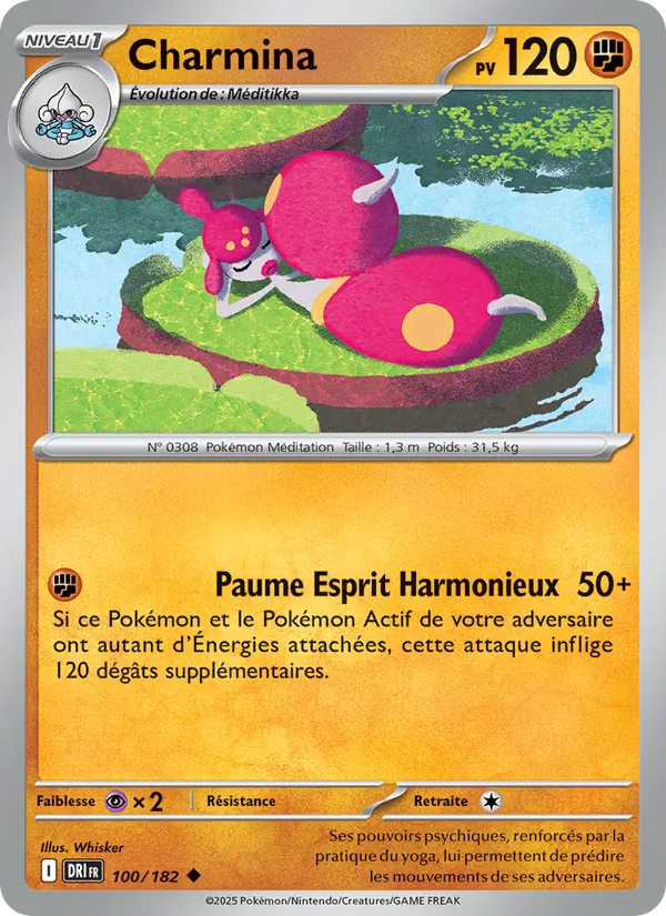 Carte Pokémon Charmina de l'extension Rivalités Destinées