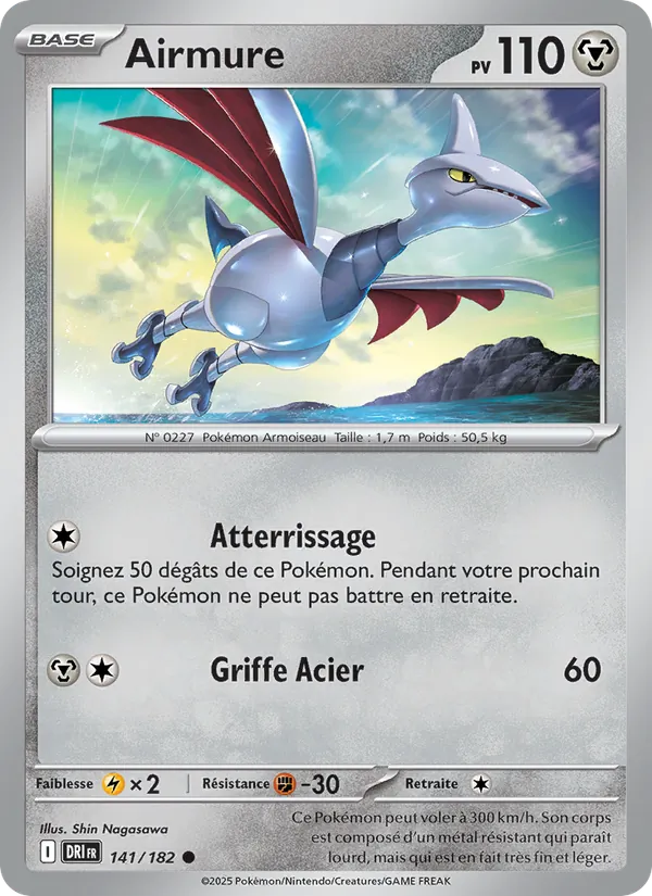 Carte Pokémon Airmure de l'extension Rivalités Destinées