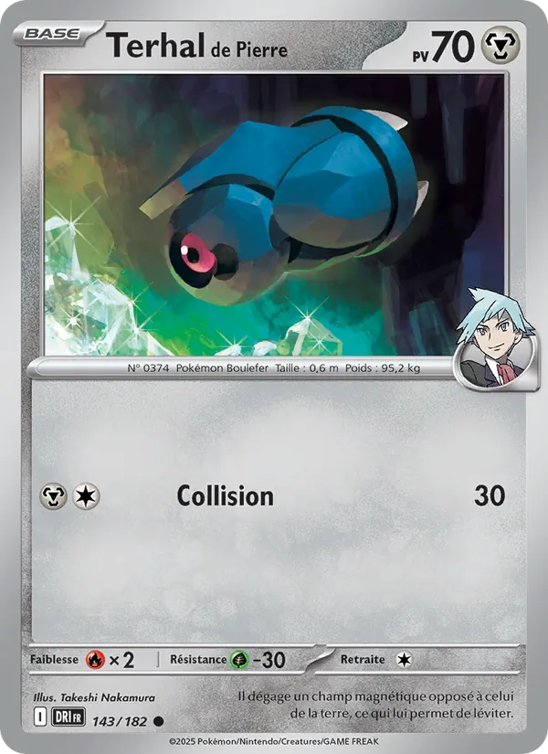 Carte Pokémon Terhal de Pierre de l'extension Rivalités Destinées