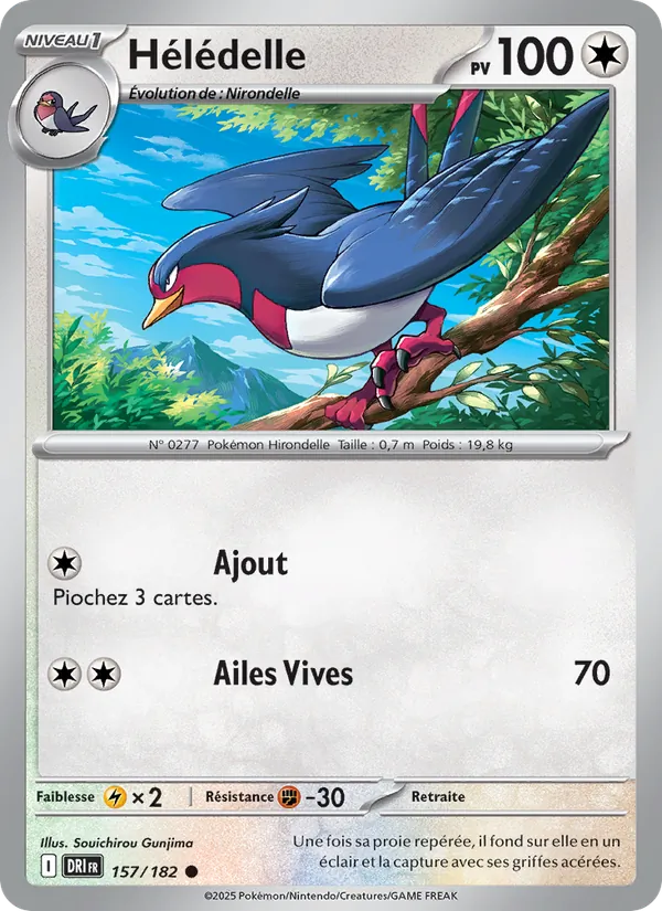 Carte Pokémon Hélédelle de l'extension Rivalités Destinées