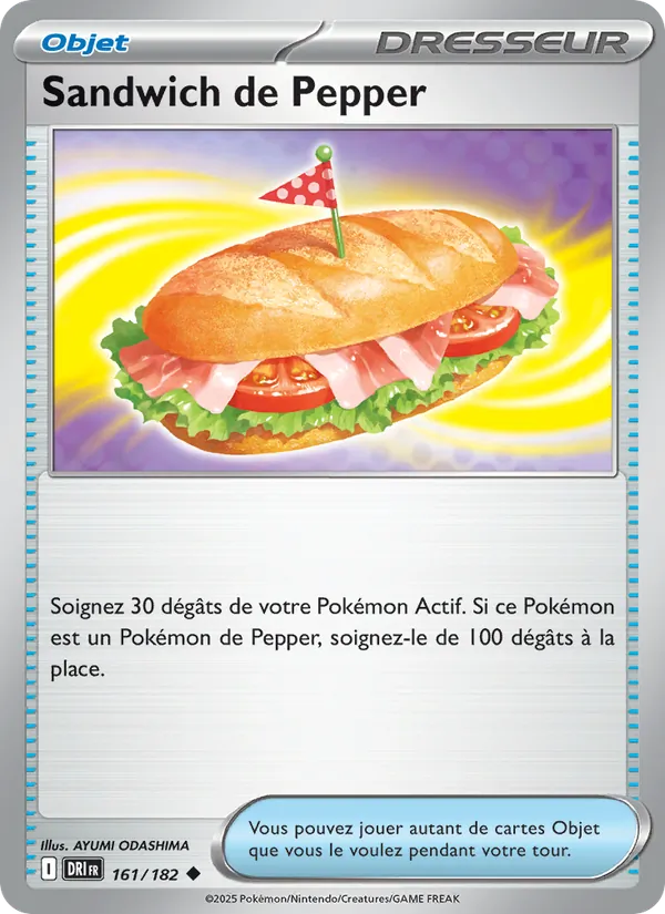 Carte Pokémon Sandwich de Pepper de l'extension Rivalités Destinées