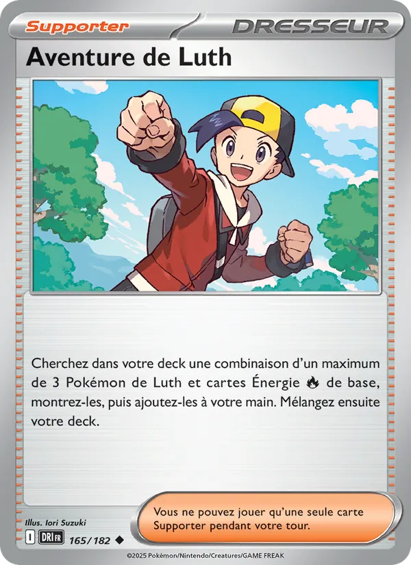 Carte Pokémon Aventure de Luth de l'extension Rivalités Destinées