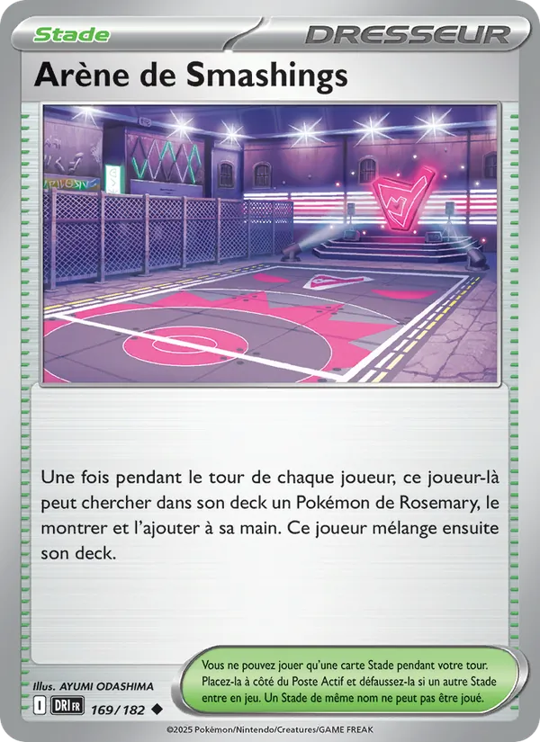 Carte Pokémon Arène de Smashings de l'extension Rivalités Destinées