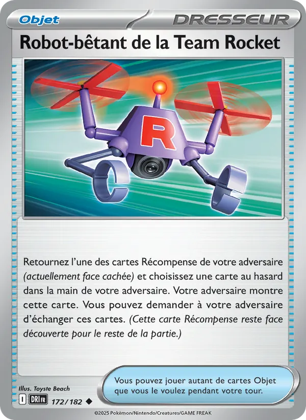 Carte Pokémon Robot-bêtant de la Team Rocket de l'extension Rivalités Destinées
