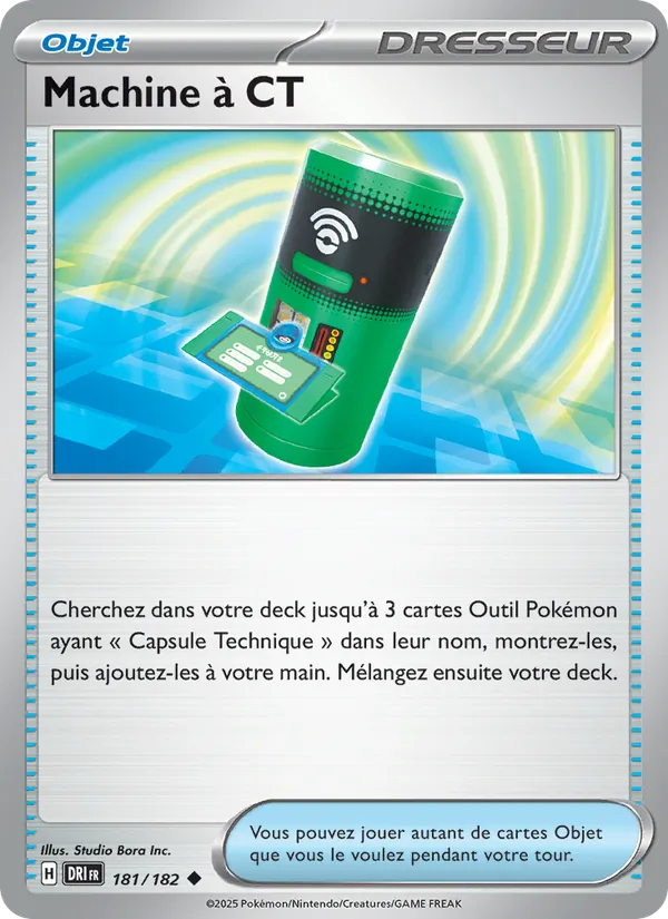 Carte Pokémon Machine à CT de l'extension Rivalités Destinées