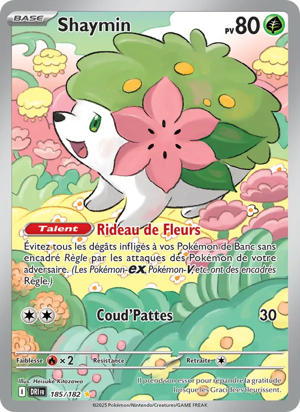 Carte Pokémon Shaymin de l'extension Rivalités Destinées
