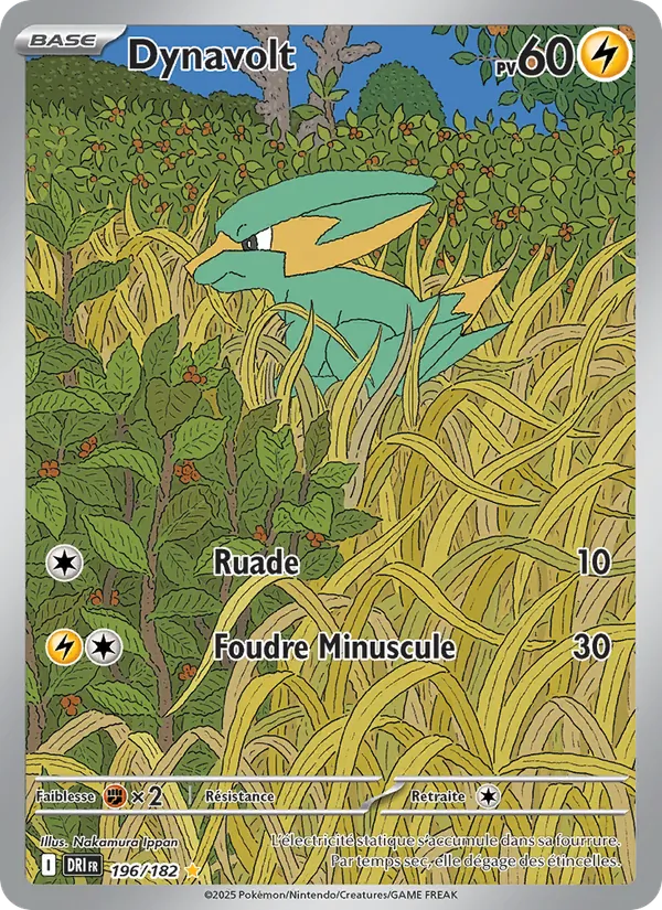 Carte Pokémon Dynavolt de l'extension Rivalités Destinées
