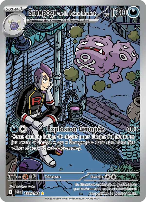 Carte Pokémon Smogogo de la Team Rocket de l'extension Rivalités Destinées
