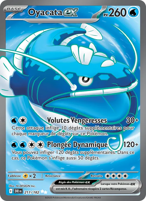 Carte Pokémon Oyacata-ex de l'extension Rivalités Destinées