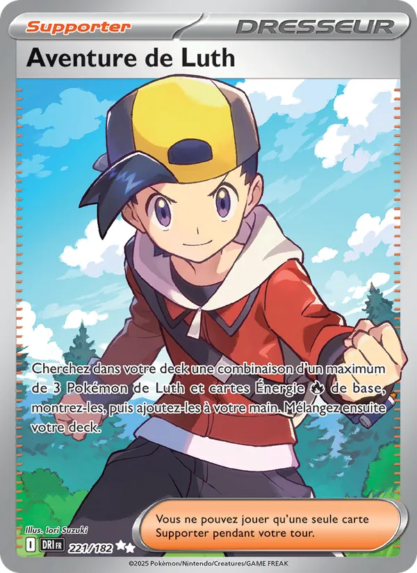 Carte Pokémon Aventure de Luth de l'extension Rivalités Destinées