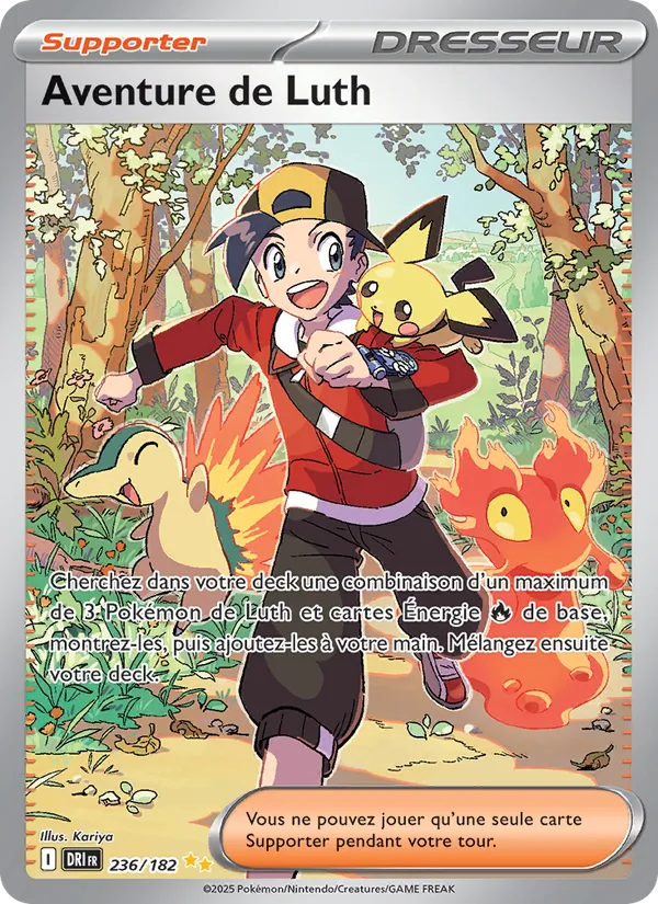 Carte Pokémon Aventure de Luth de l'extension Rivalités Destinées