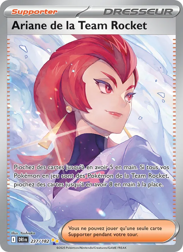 Carte Pokémon Ariane de la Team Rocket de l'extension Rivalités Destinées