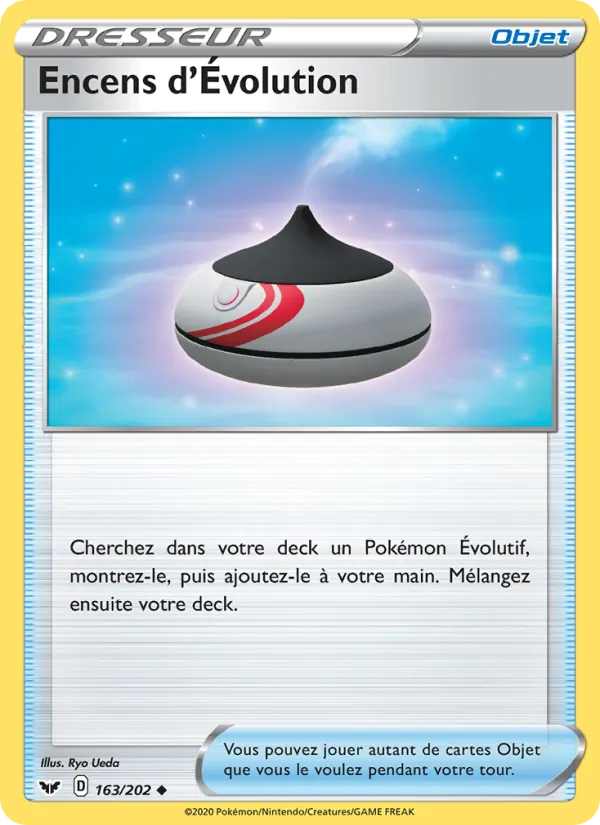 Carte Pokémon Encens d'Évolution de l'extension Épée et Bouclier