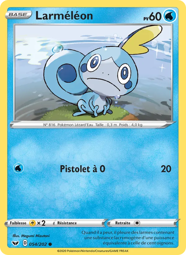 Carte Pokémon Larméléon de l'extension Épée et Bouclier