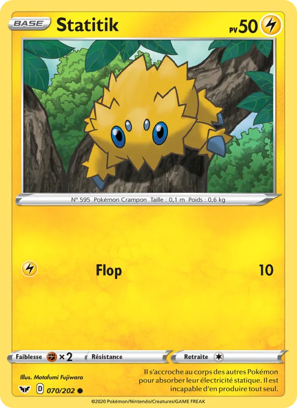 Carte Pokémon Statitik de l'extension Épée et Bouclier
