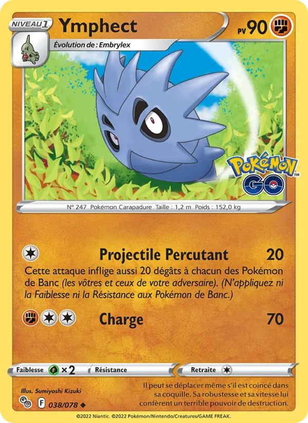 Carte Pokémon Ymphect de l'extension Pokémon GO