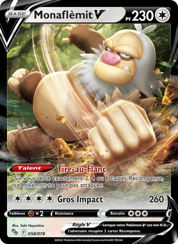 Carte Pokémon Monaflèmit V de l'extension Pokémon GO