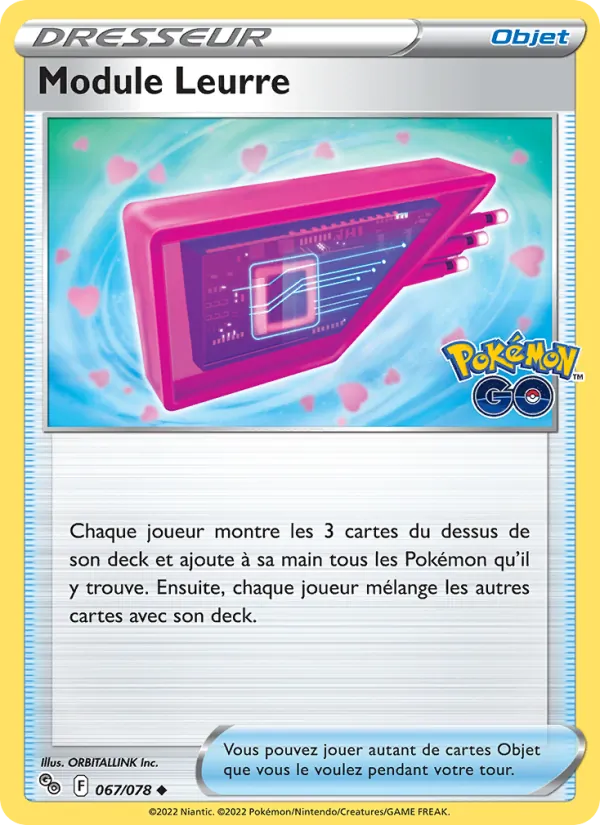 Carte Pokémon Module Leurre de l'extension Pokémon GO