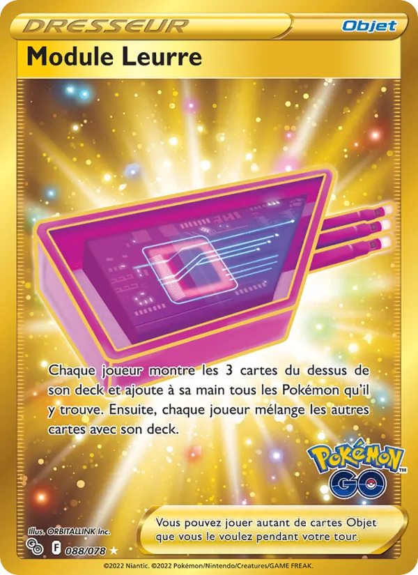 Carte Pokémon Module Leurre de l'extension Pokémon GO