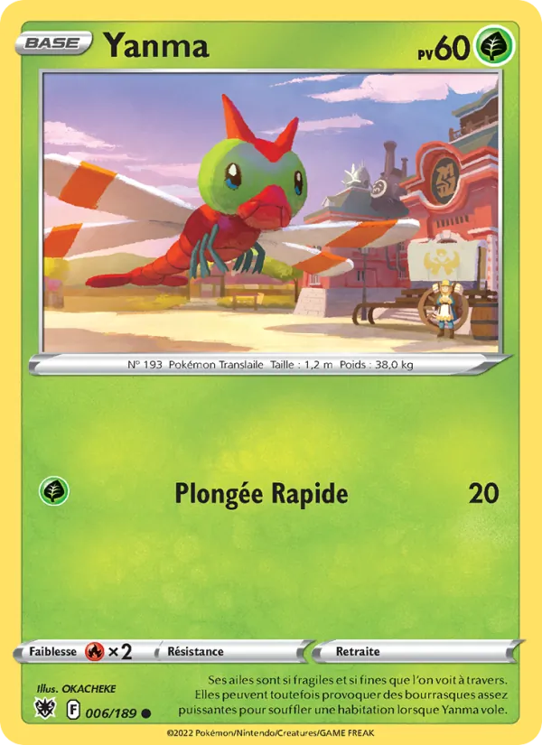 Carte Pokémon Yanma de l'extension Astres Radieux