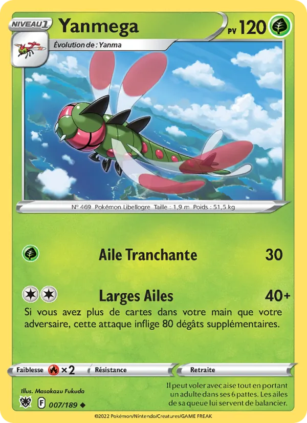 Carte Pokémon Yanmega de l'extension Astres Radieux