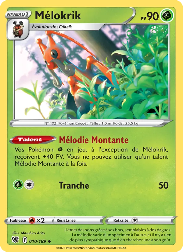 Carte Pokémon Mélokrik de l'extension Astres Radieux