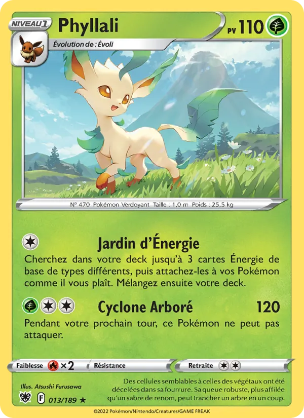 Carte Pokémon Phyllali de l'extension Astres Radieux