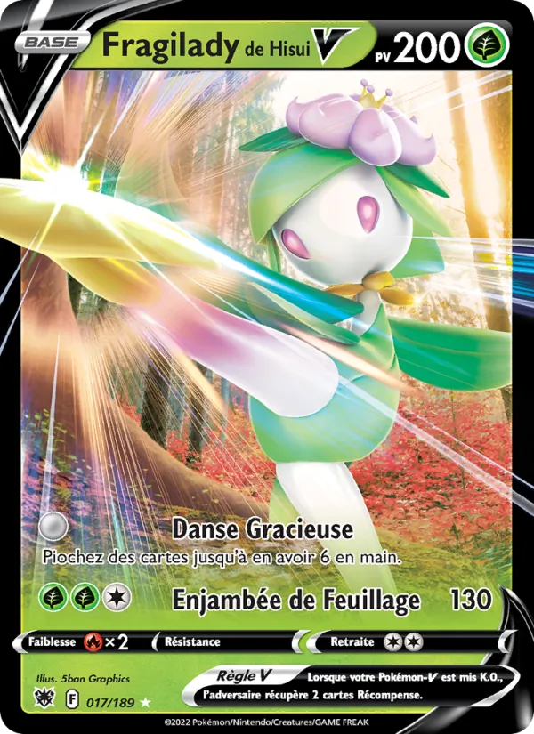 Carte Pokémon Fragilady de Hisui V de l'extension Astres Radieux