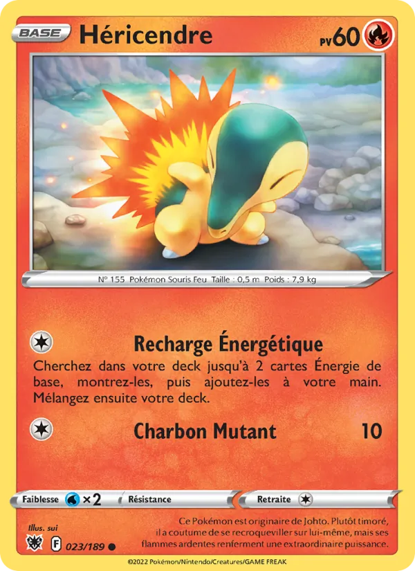 Carte Pokémon Héricendre de l'extension Astres Radieux