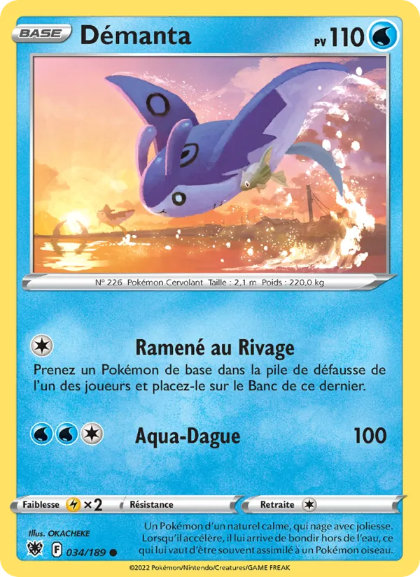 Carte Pokémon Démanta de l'extension Astres Radieux