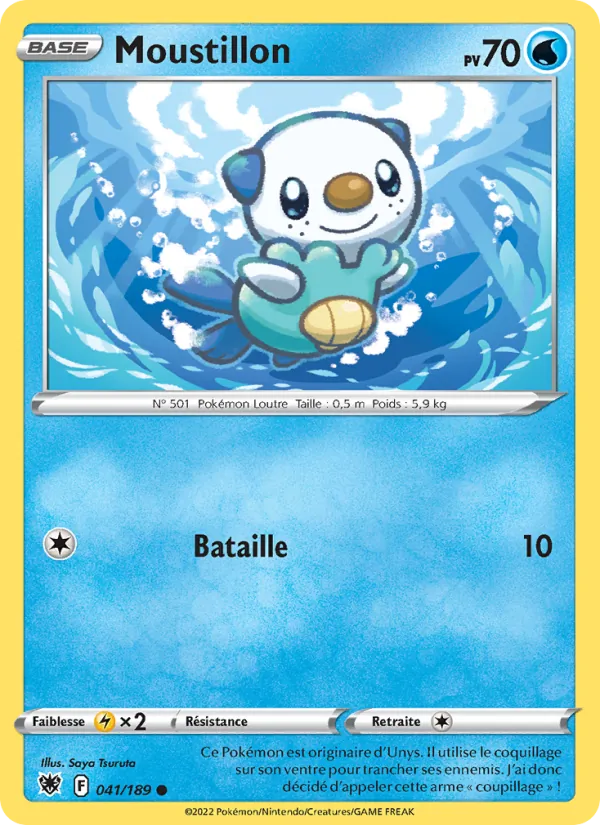 Carte Pokémon Moustillon de l'extension Astres Radieux