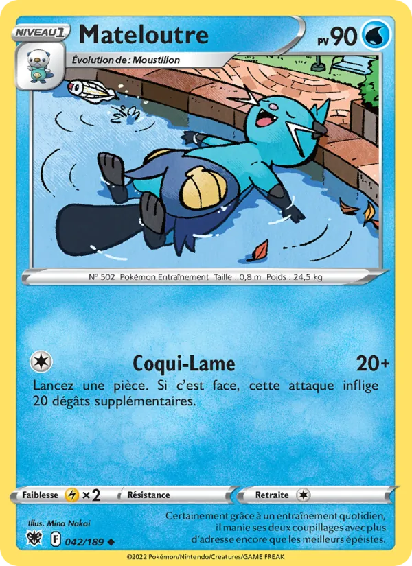 Carte Pokémon Mateloutre de l'extension Astres Radieux