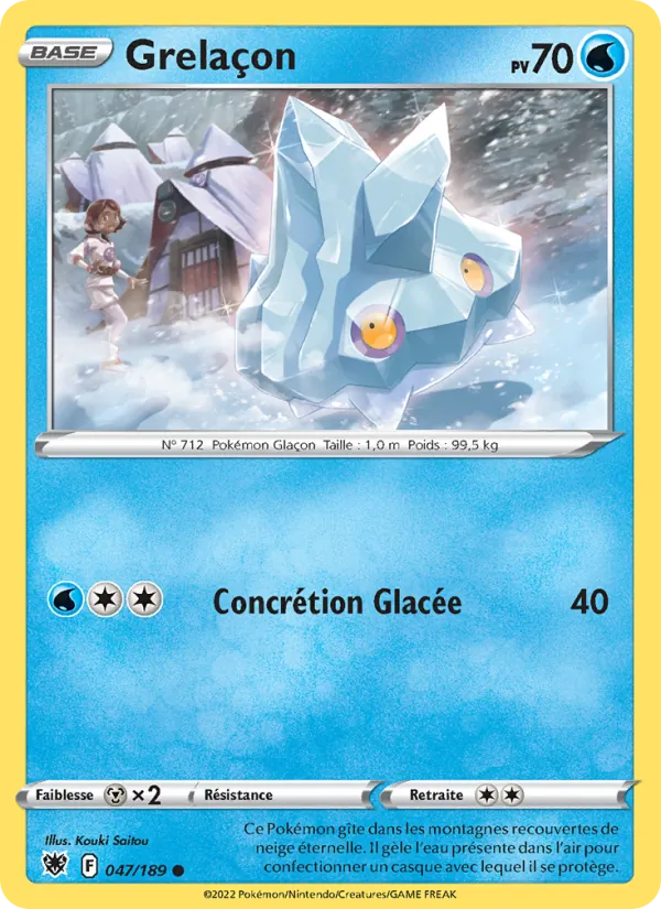 Carte Pokémon Grelaçon de l'extension Astres Radieux