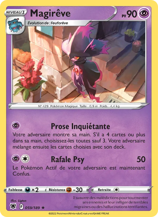 Carte Pokémon Magirêve de l'extension Astres Radieux