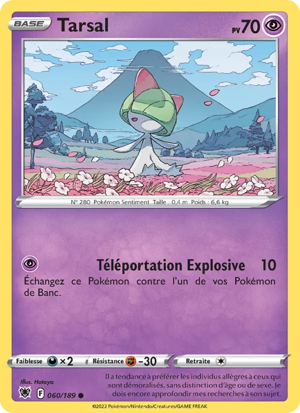 Carte Pokémon Tarsal de l'extension Astres Radieux