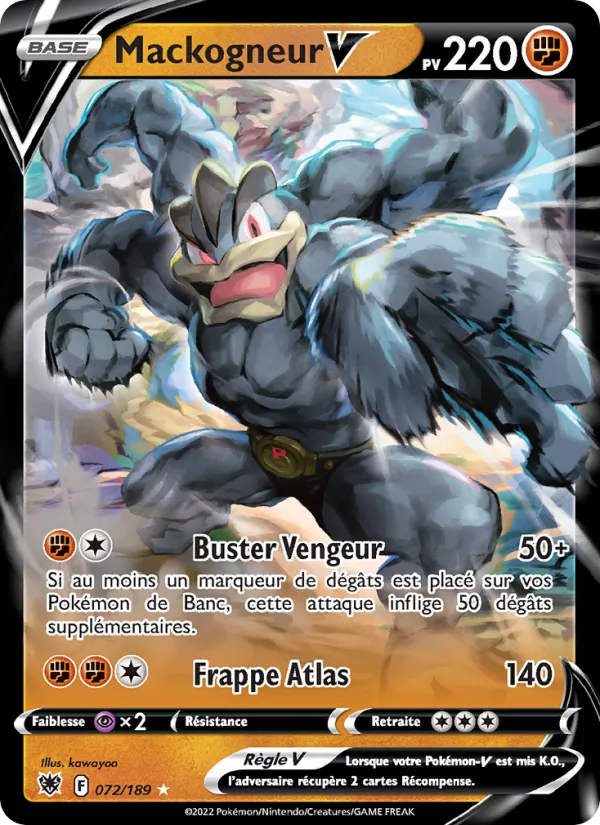 Carte Pokémon Mackogneur V de l'extension Astres Radieux