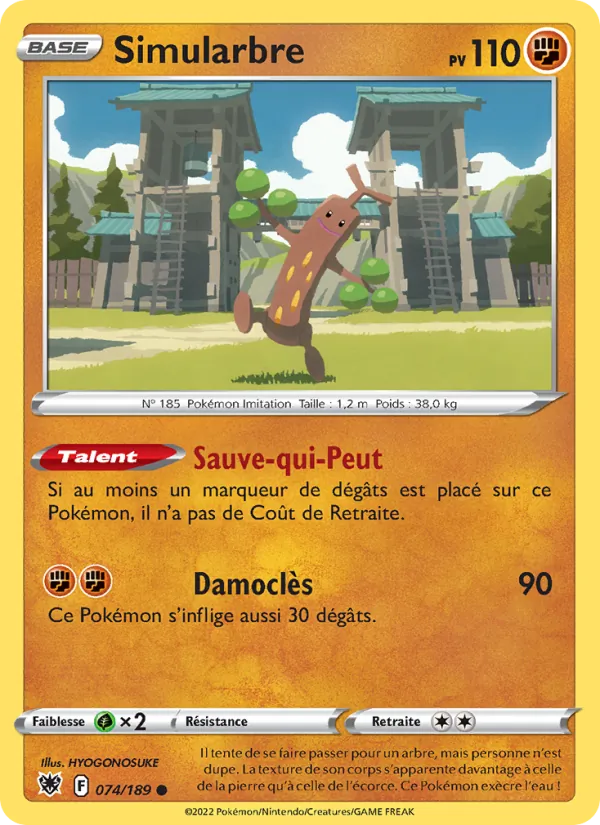 Carte Pokémon Simularbre de l'extension Astres Radieux